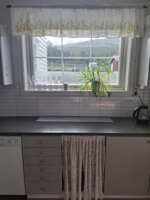 Privat Leilighet Pa Gard Med Badstue Og Nordlys Narvik Exterior photo